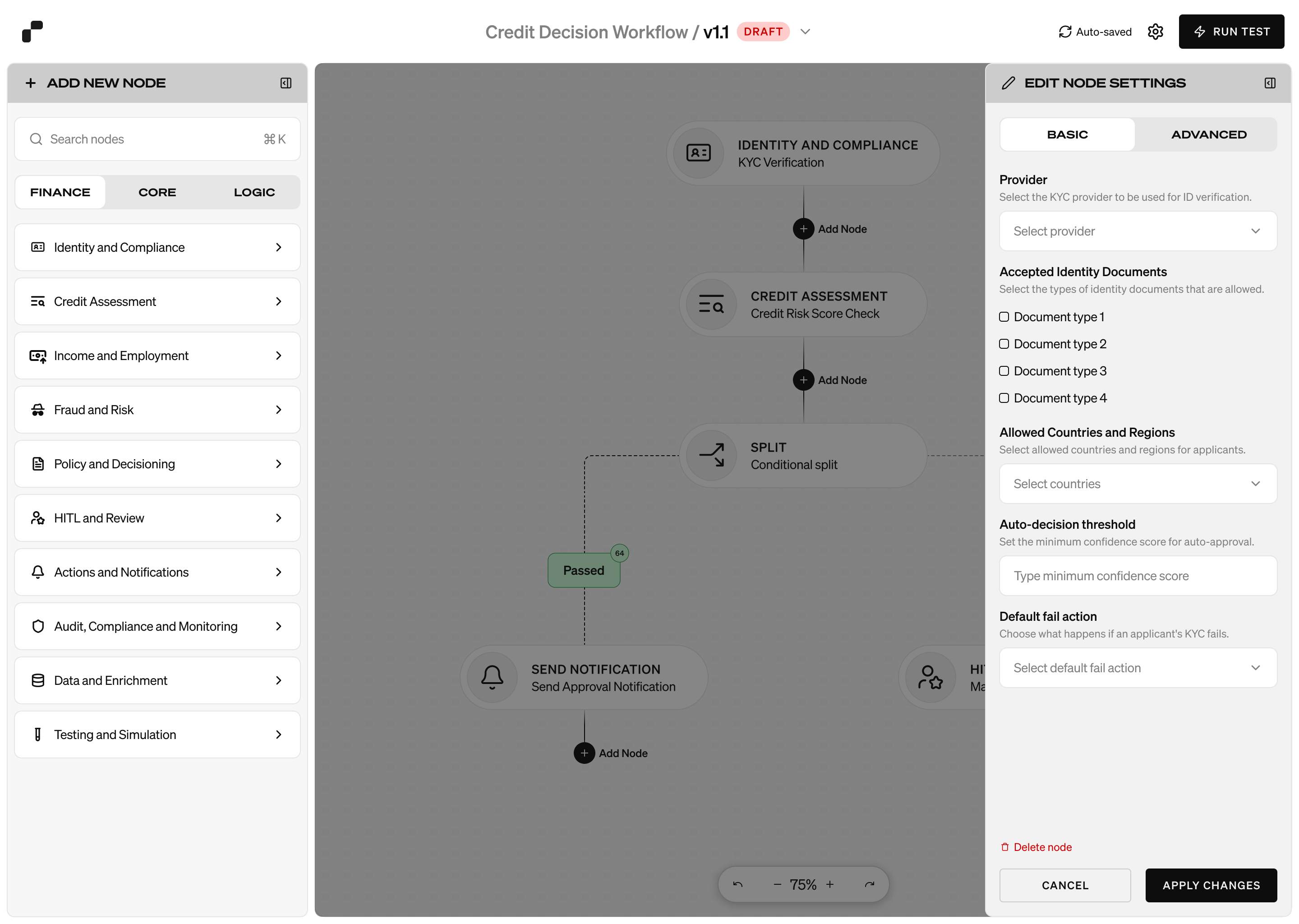 Rekord - Workflow view